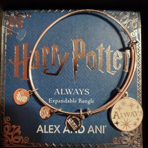 Alex and Ani Harry Potter Always Charm Bangle Bracelet Silver